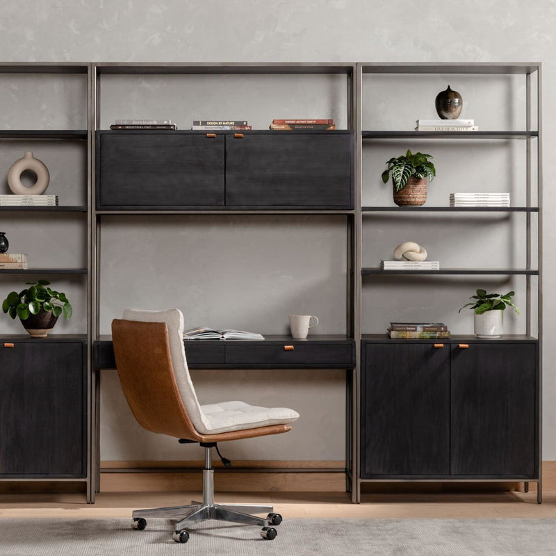 Trey Modular Wall Desk With 2 Bookcases