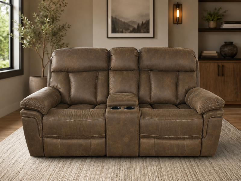 Cayman Brindle Loveseat - Simmons